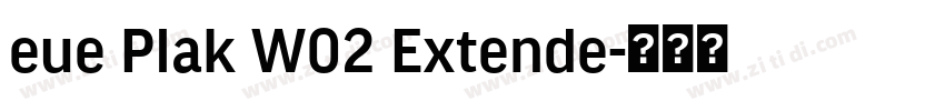 eue Plak W02 Extende字体转换